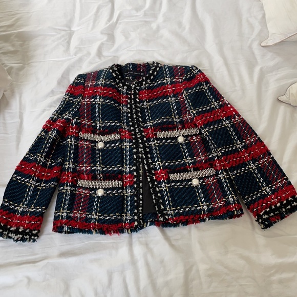 Zara British style classic blazer szXS - Picture 6 of 7